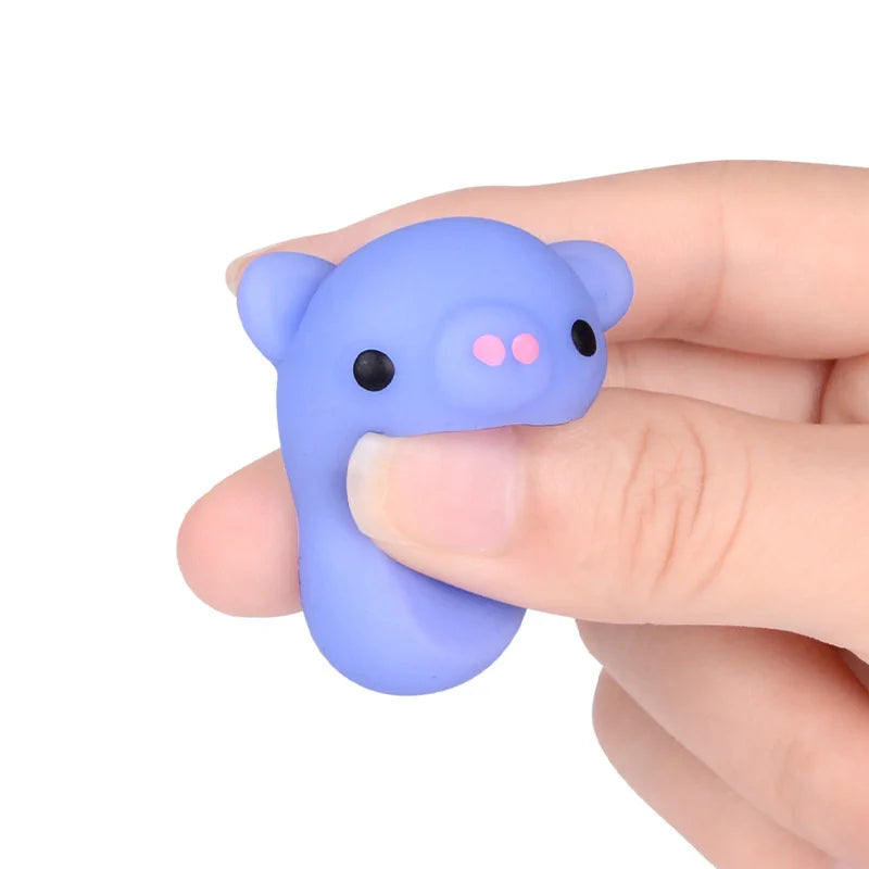 50-5 uds. De juguetes blandos Kawaii Mochi Anima para niños, pelota antiestrés para apretar, recuerdos de fiesta, juguetes para aliviar el estrés para cumpleaños