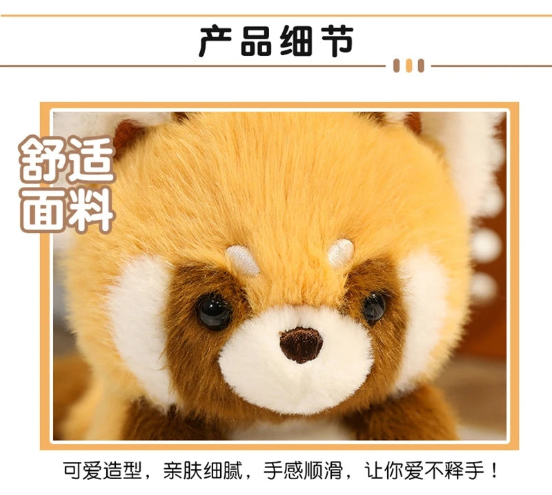 Bonitos animales sentados, Panda rojo, zorro, perezoso, gato, muñecos de peluche suaves, capibara de peluche, cerdo, juguetes para bebés, regalos para niños