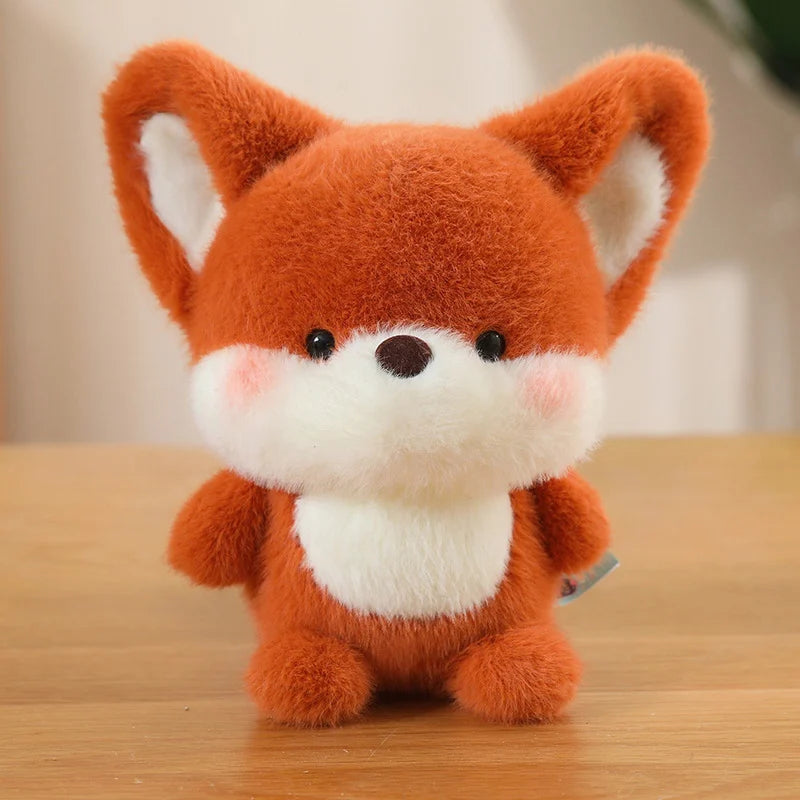Bonitos animales sentados, Panda rojo, zorro, perezoso, gato, muñecos de peluche suaves, capibara de peluche, cerdo, juguetes para bebés, regalos para niños