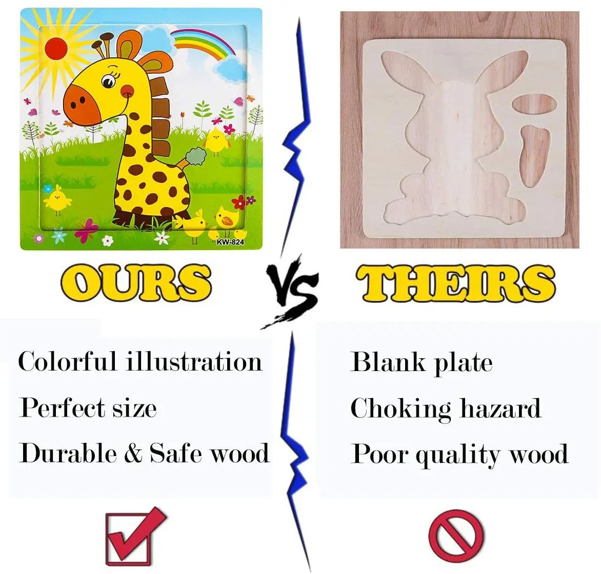 Rompecabezas de madera para niños de 2, 3, 4 y 5 años, juguetes para niños, juego de juguetes educativos para preescolar, rompecabezas de animales para niños y niñas, 9/16