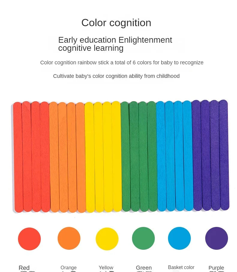 Rompecabezas Montessori para niños, juego de rompecabezas 3D de madera, palo Tangram, forma de anillo geométrico a juego, juguetes educativos para edades tempranas