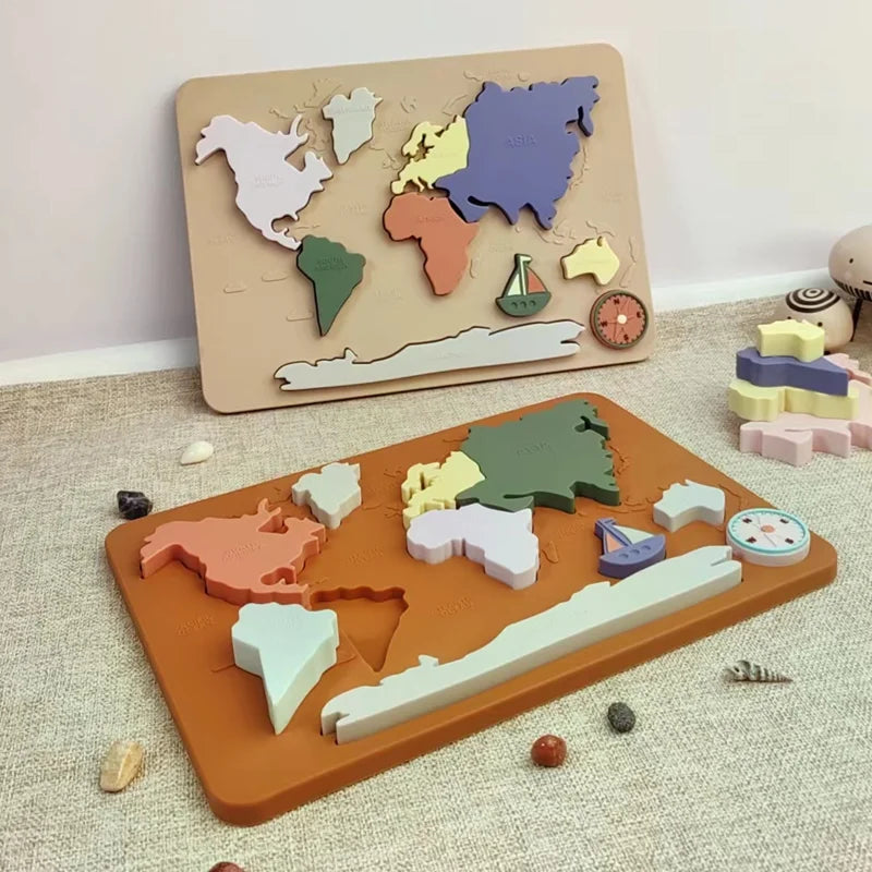 Rompecabezas Abc educativo de silicona, estuche superior y letras más inferiores para regalos, invitados de cumpleaños para niños, niñas, niños en edad preescolar