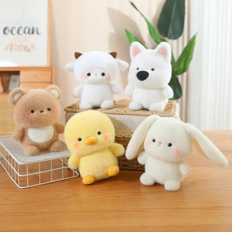 Bonitos animales sentados, Panda rojo, zorro, perezoso, gato, muñecos de peluche suaves, capibara de peluche, cerdo, juguetes para bebés, regalos para niños