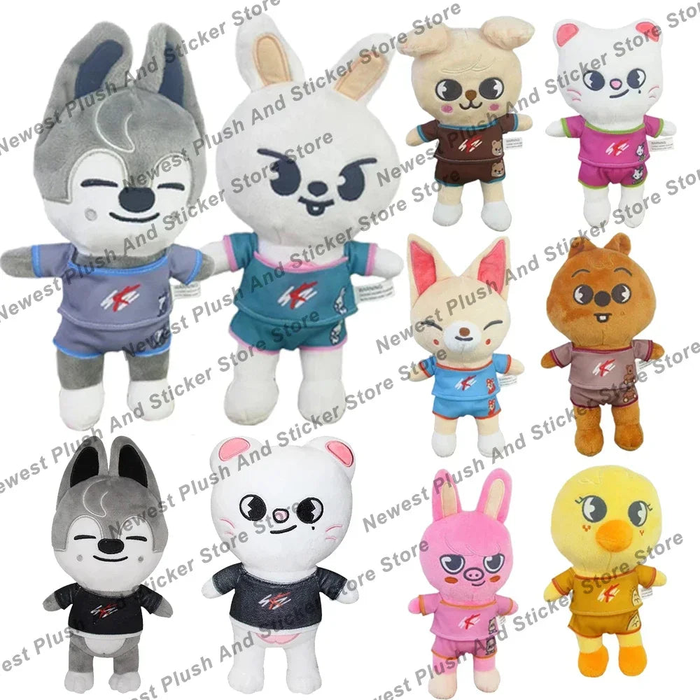 LLavero de peluche skzoo de 70 estilos, llavero Kawaii Skzoo, muñeco de peluche de dibujos animados, juguetes Kawaii, decoración de habitación, regalo para niños