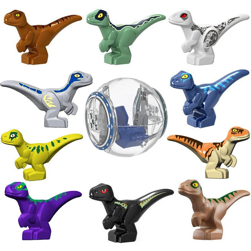 Nido de dinosaurio Jurásico para bebé, colección de juguetes de bloques de construcción, regalo de recuerdo, cumpleaños, Jurassic Rex Raptor