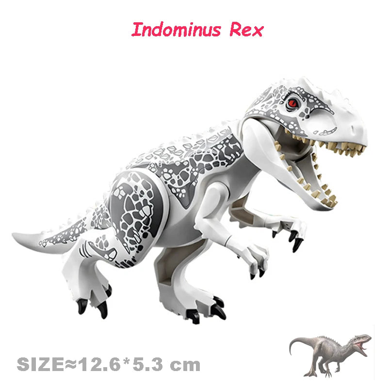 Velociraptor Triceratops Indominus t-rex modelo Jurassic World dinosaurios niños niño ensamblar bloques de construcción juguetes educativos