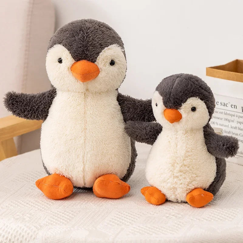 Juguetes de peluche de pingüino suave Huggable Kawaii para niños, muñeca de peluche para niños, regalo de cumpleaños para niños, 16-30CM