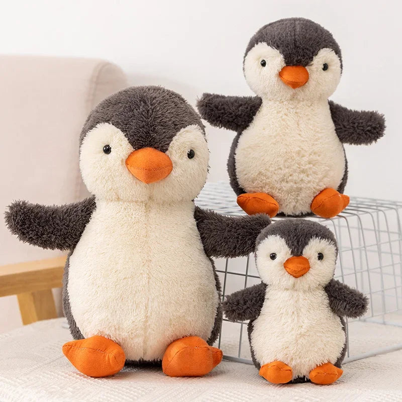Juguetes de peluche de pingüino suave Huggable Kawaii para niños, muñeca de peluche para niños, regalo de cumpleaños para niños, 16-30CM