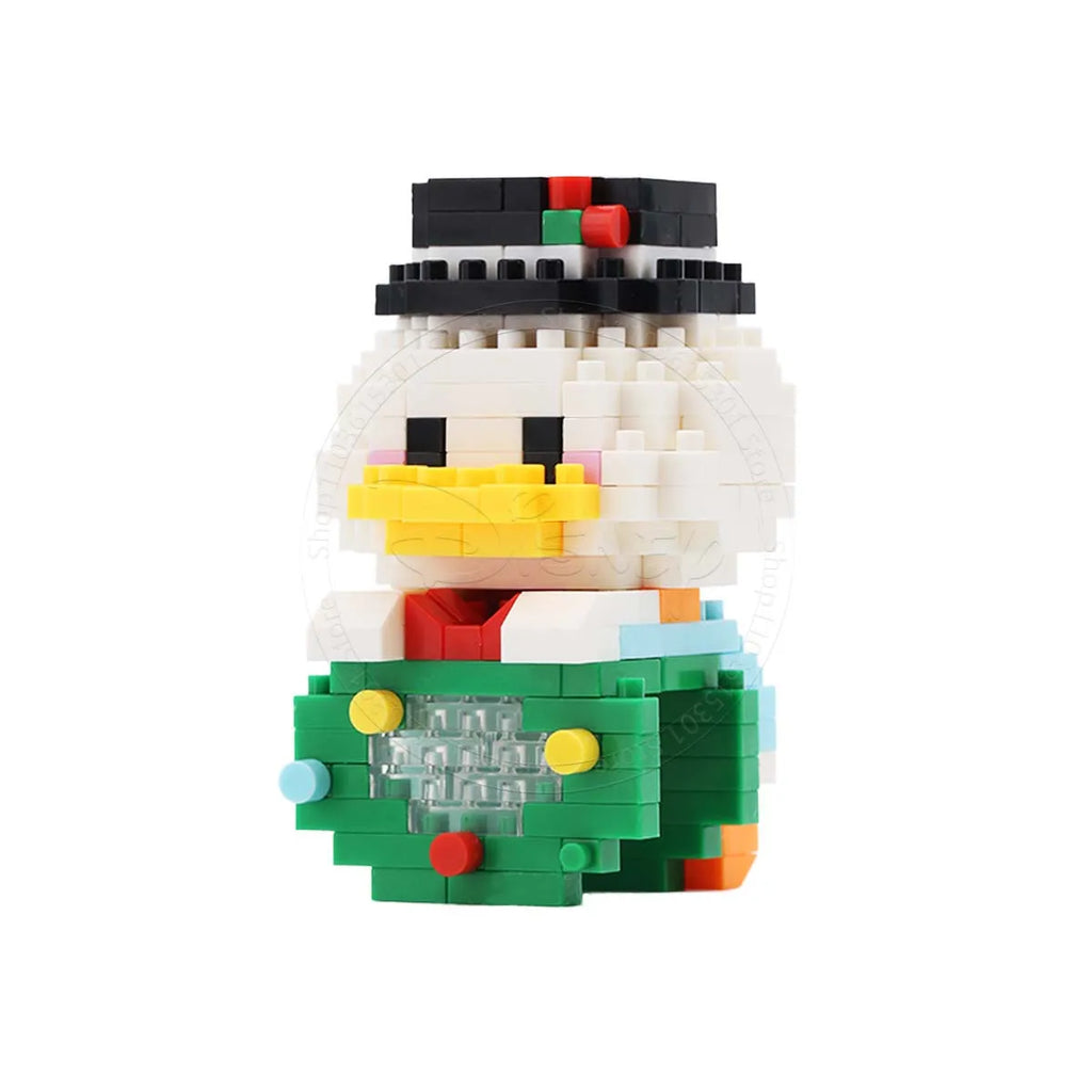 Stitch Disney princesa Elsa LinaBell bloques de construcción Mickey Mouse pato Mini figuras de acción bloques montar juguetes ladrillo niños regalos