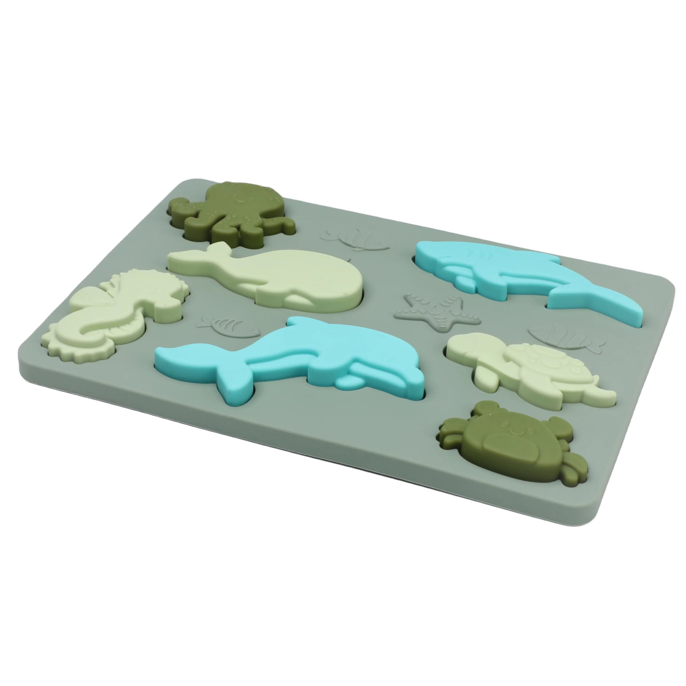 Rompecabezas Abc educativo de silicona, estuche superior y letras más inferiores para regalos, invitados de cumpleaños para niños, niñas, niños en edad preescolar