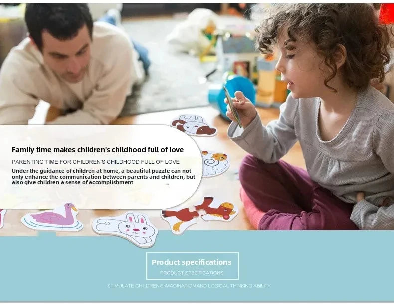 Rompecabezas para bebés, juguetes educativos Montessori, juegos de rompecabezas 3D de madera, caja de hierro, rompecabezas para niños, rompecabezas de madera para niños de 2 a 3 a 4 años