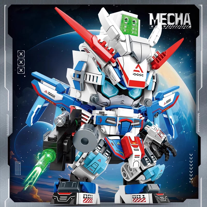 Kit de bloques de construcción de vástago 2025, modelo de robot Mecha DIY, juguetes educativos de construcción para niños de 8 a 12 años, regalo de cumpleaños creativo