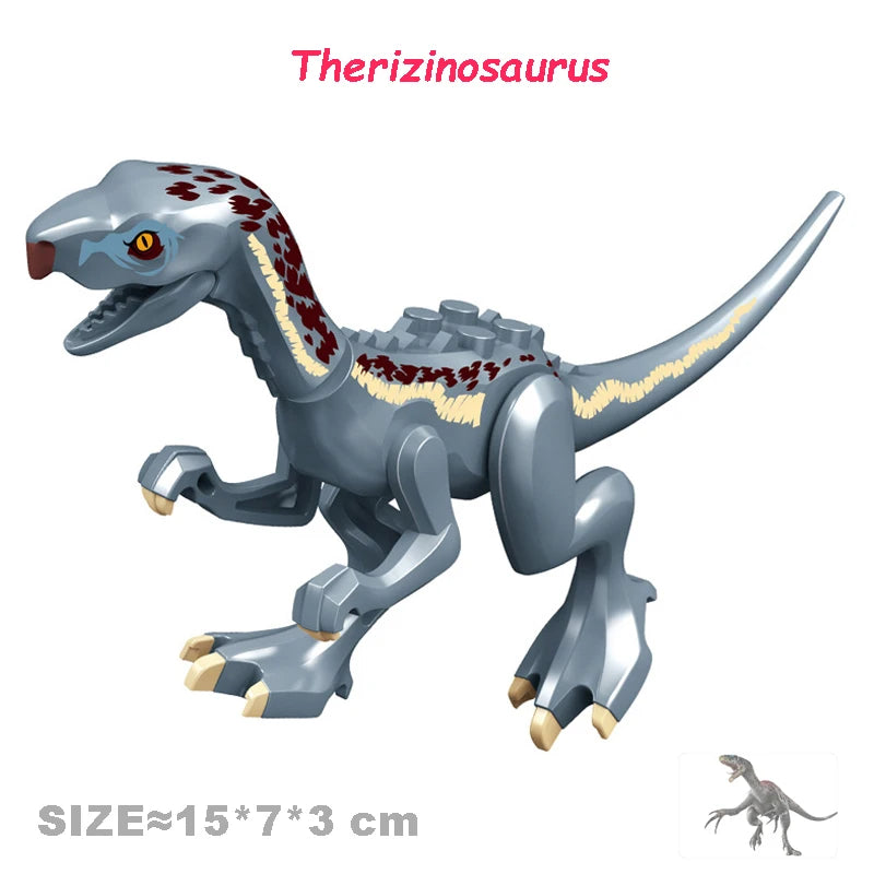 Velociraptor Triceratops Indominus t-rex modelo Jurassic World dinosaurios niños niño ensamblar bloques de construcción juguetes educativos