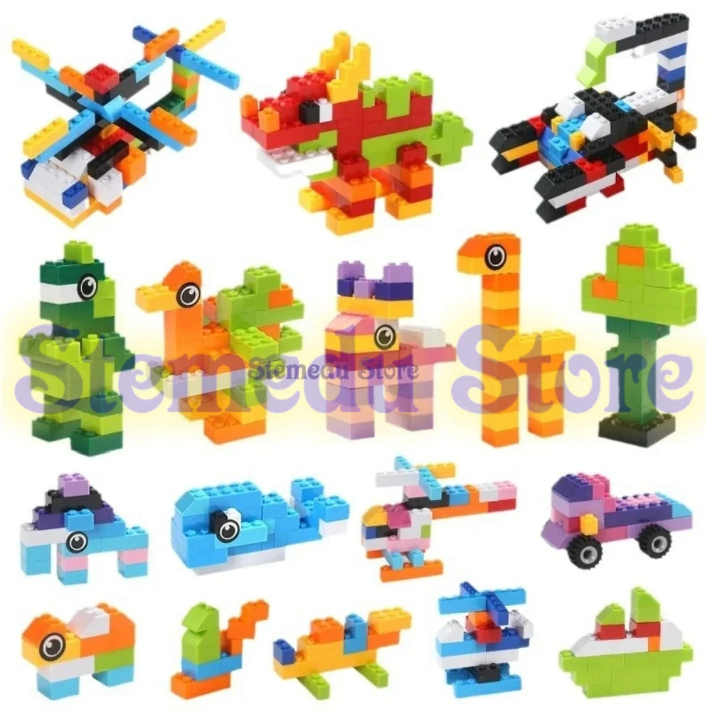 Bloques de construcción de piezas para niños, lote de bloques de construcción de 120 piezas a granel, juguetes de placa de bloques de ladrillos de Color, partículas pequeñas a granel compatibles con Legoeds