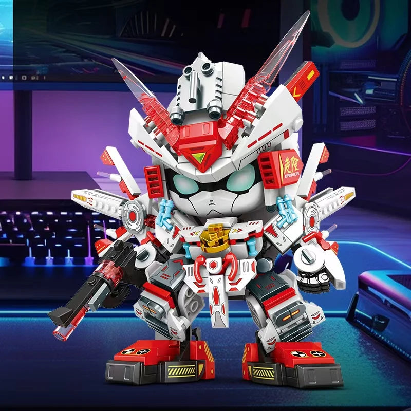Kit de bloques de construcción de vástago 2025, modelo de robot Mecha DIY, juguetes educativos de construcción para niños de 8 a 12 años, regalo de cumpleaños creativo
