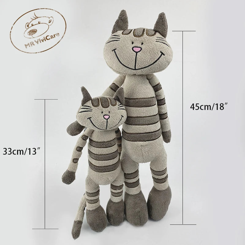 MR ViviCare-juguete de peluche de gato, simulación pequeña y suave, juguetes de animales de peluche para niños, accesorios bonitos para fotos, cumpleaños para niñas