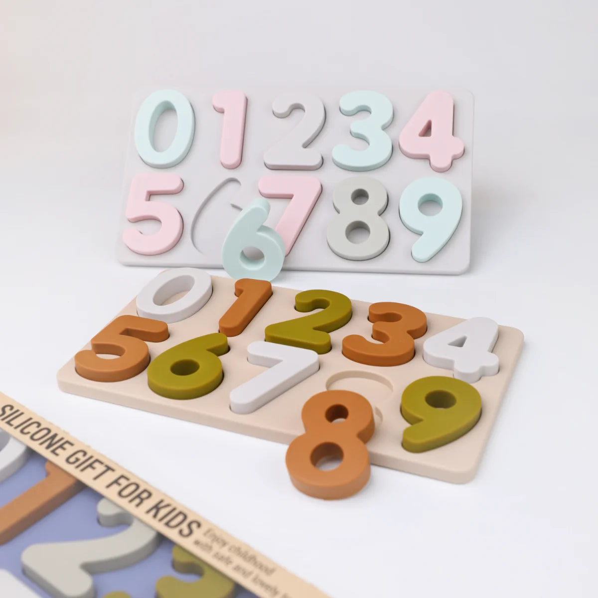 Rompecabezas Abc educativo de silicona, estuche superior y letras más inferiores para regalos, invitados de cumpleaños para niños, niñas, niños en edad preescolar