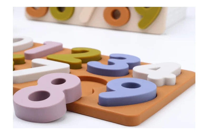 Rompecabezas Abc educativo de silicona, estuche superior y letras más inferiores para regalos, invitados de cumpleaños para niños, niñas, niños en edad preescolar