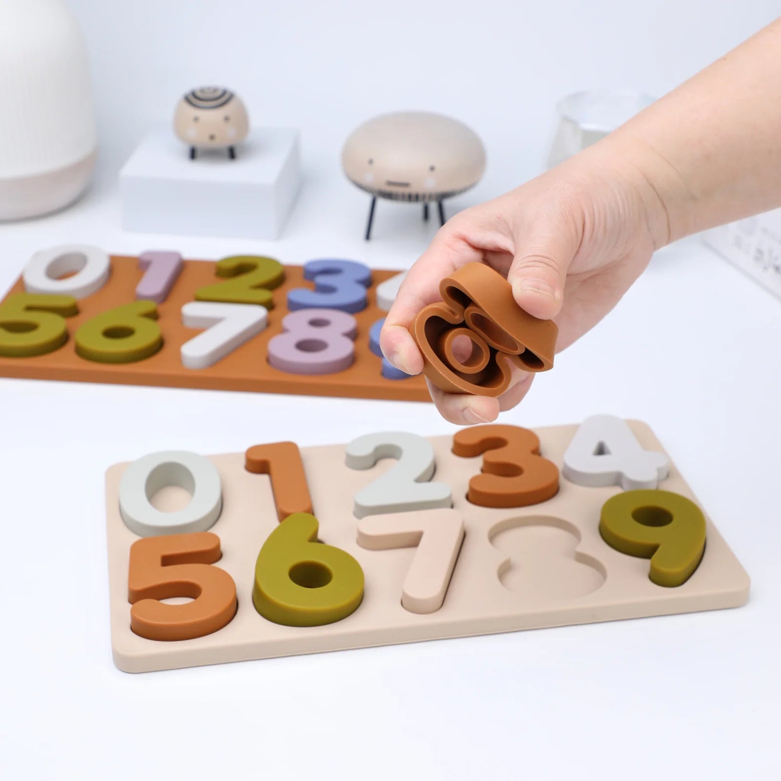 Rompecabezas Abc educativo de silicona, estuche superior y letras más inferiores para regalos, invitados de cumpleaños para niños, niñas, niños en edad preescolar