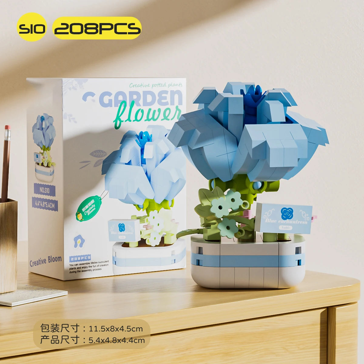 Ramo de flores para adultos, micropartículas de bloques de construcción, juguete para niños y niñas de 6 a 12 años, regalo de cumpleaños, Mini ladrillos de flores