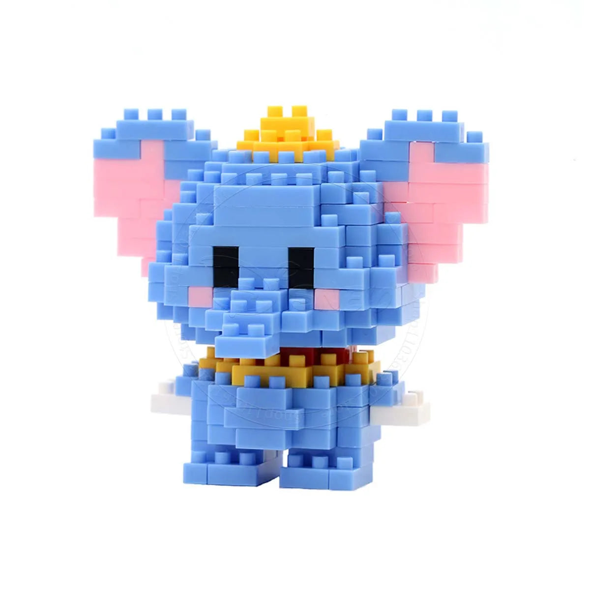 Stitch Disney princesa Elsa LinaBell bloques de construcción Mickey Mouse pato Mini figuras de acción bloques montar juguetes ladrillo niños regalos