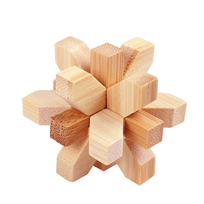 Kong Ming Lock de madera Lu Ban Lock IQ rompecabezas juguete educativo para niños Montessori rompecabezas 3D juego desbloquear juguetes para adultos