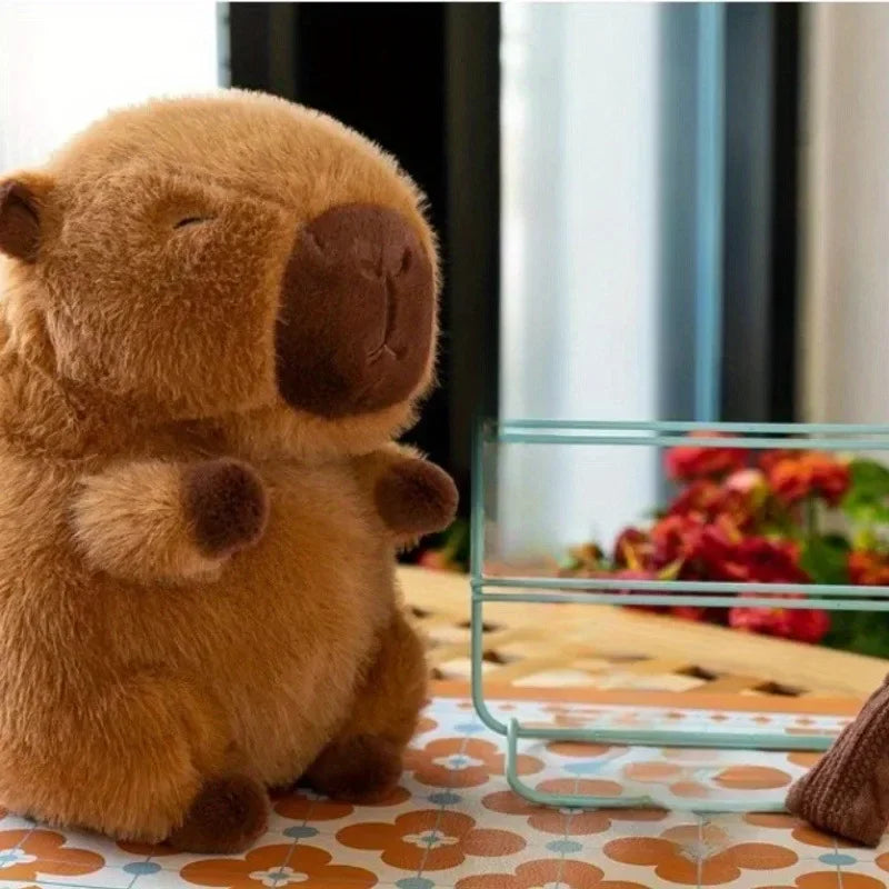Capibara de 10-30cm, simulación de felpa, Capibara, Anime, juguete esponjoso, muñeca bonita, muñecos de peluche, regalo de Navidad y Acción de Gracias