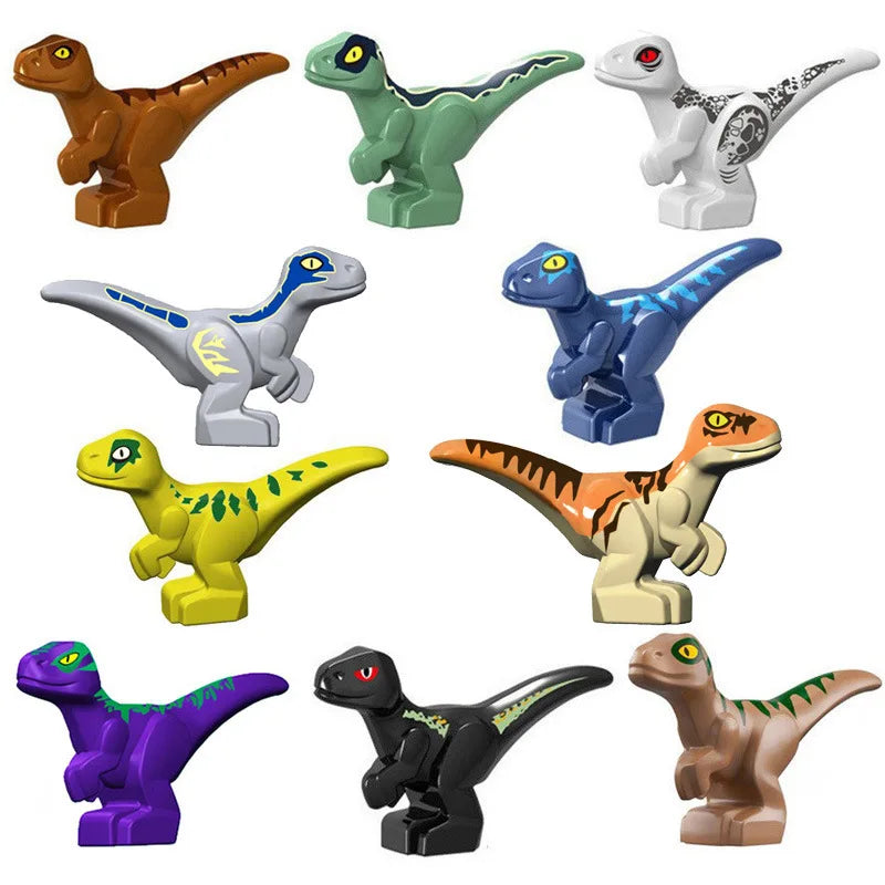 Nido de dinosaurio Jurásico para bebé, colección de juguetes de bloques de construcción, regalo de recuerdo, cumpleaños, Jurassic Rex Raptor