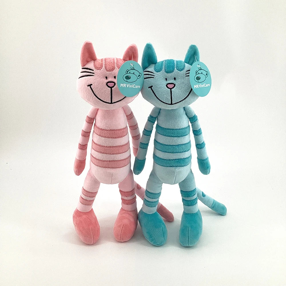 MR ViviCare-juguete de peluche de gato, simulación pequeña y suave, juguetes de animales de peluche para niños, accesorios bonitos para fotos, cumpleaños para niñas