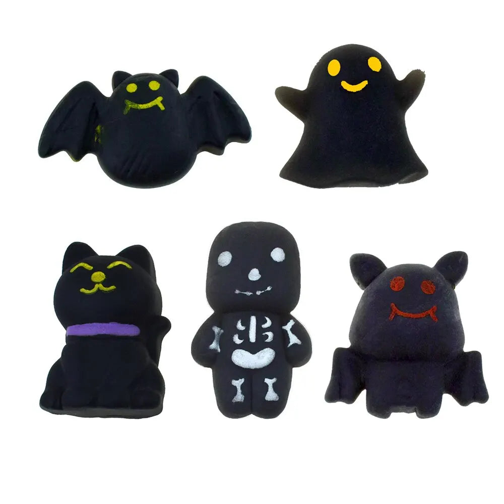 Fiesta de Halloween, 10 Uds., novedoso juguete para aliviar el estrés, estilo aleatorio, fantasma, murciélago, calabaza, juguete de ventilación para apretar