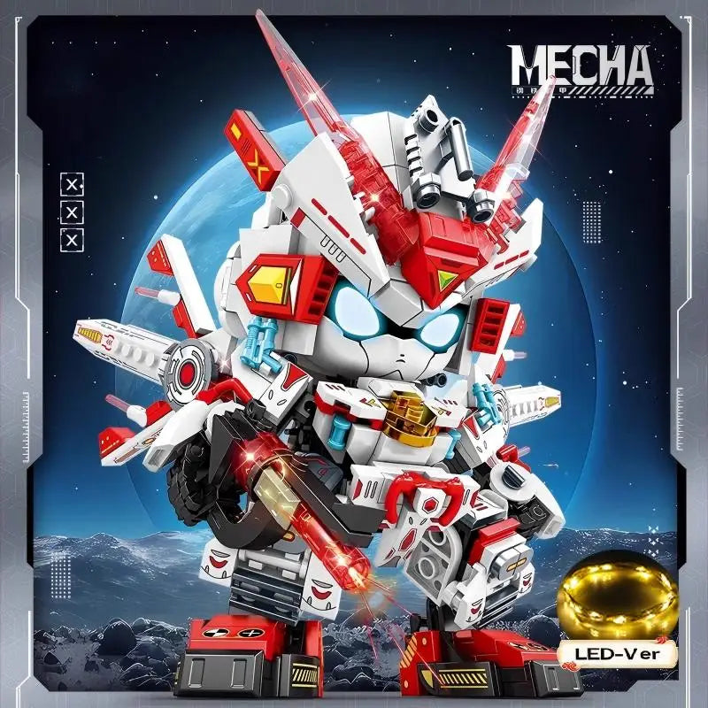 Kit de bloques de construcción de vástago 2025, modelo de robot Mecha DIY, juguetes educativos de construcción para niños de 8 a 12 años, regalo de cumpleaños creativo