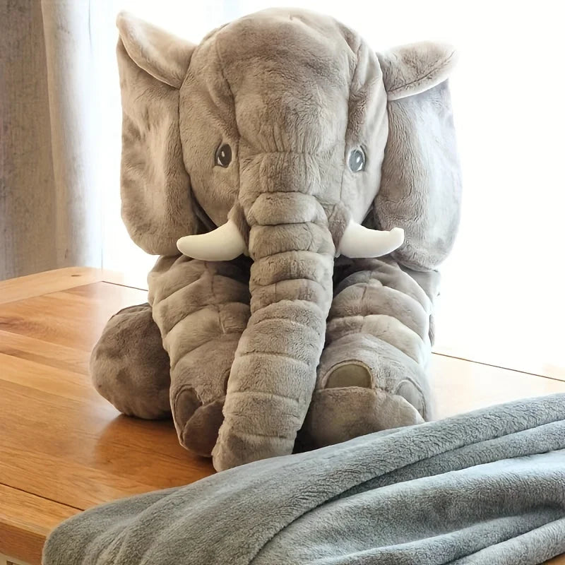 Elefante suave de 40cm, juguetes de peluche, elefante bonito, almohada para dormir para bebé, animales de peluche, los mejores regalos para decoración de habitación de cumpleaños para niños