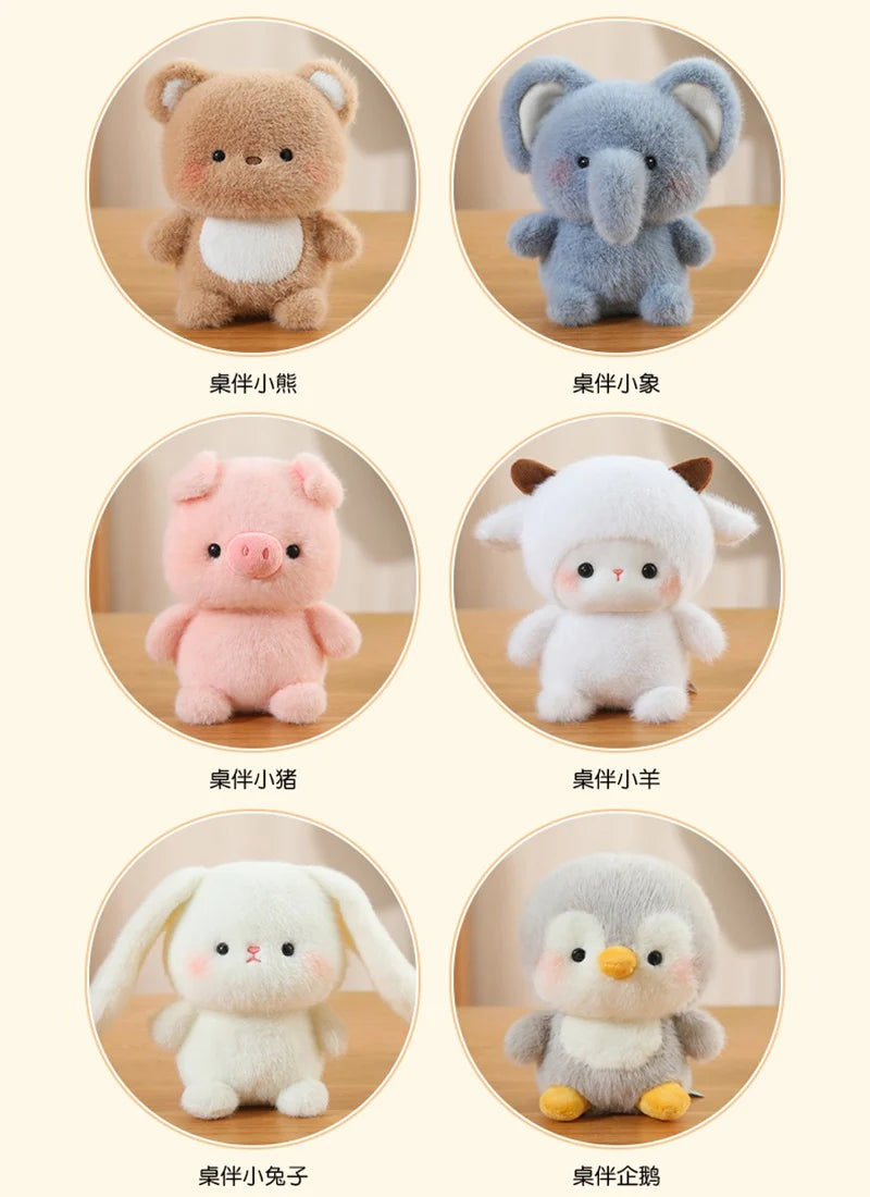 Bonitos animales sentados, Panda rojo, zorro, perezoso, gato, muñecos de peluche suaves, capibara de peluche, cerdo, juguetes para bebés, regalos para niños