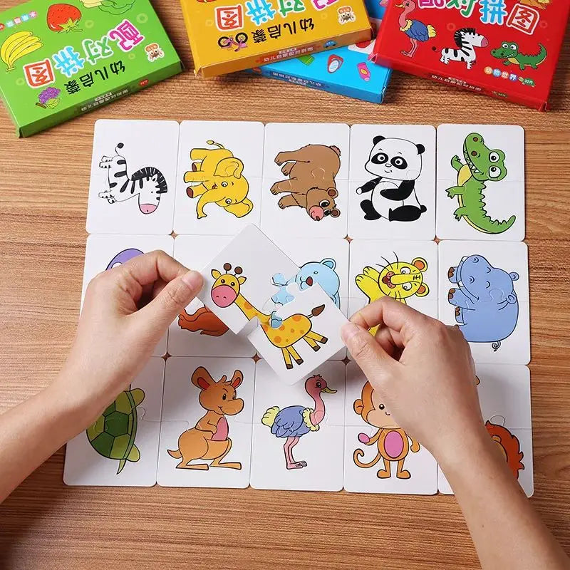 Rompecabezas para bebés, juguetes educativos Montessori, juegos de rompecabezas 3D de madera, caja de hierro, rompecabezas para niños, rompecabezas de madera para niños de 2 a 3 a 4 años