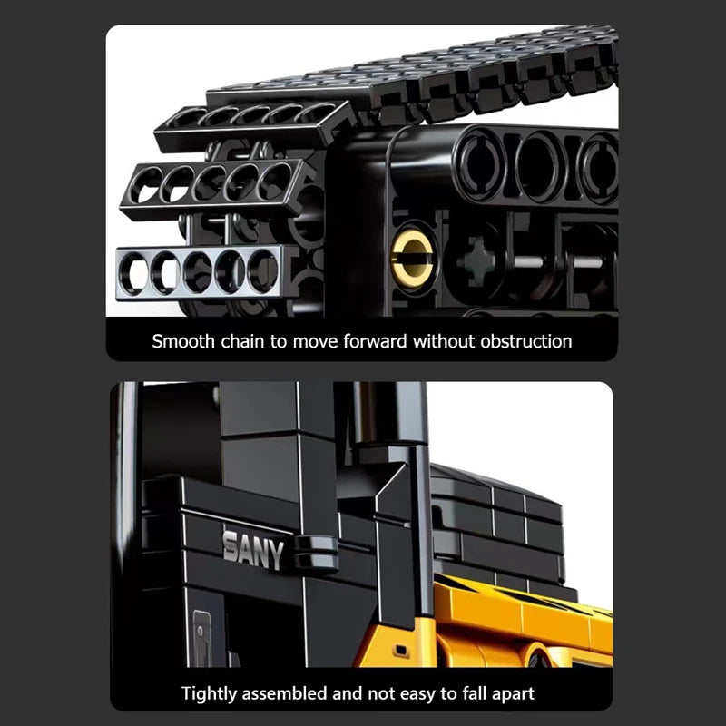 SEMBO BLOCK 1022 Uds. Modelos de excavadora, bloques de construcción MOC City, vehículo de ingeniería de construcción, ladrillos, juguetes educativos, regalo para niños
