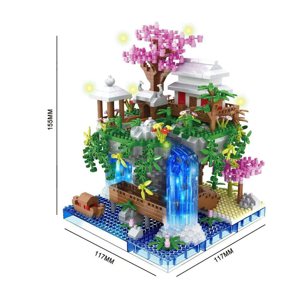 MOC arquitectura de fama mundial Edificio casa de ópera bloques de construcción Villa Savoye puente torre juguete niños cumpleaños regalo de Navidad