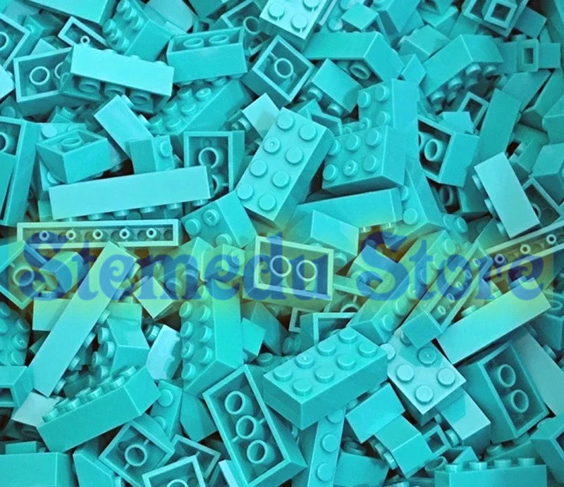 Bloques de construcción de piezas para niños, lote de bloques de construcción de 120 piezas a granel, juguetes de placa de bloques de ladrillos de Color, partículas pequeñas a granel compatibles con Legoeds