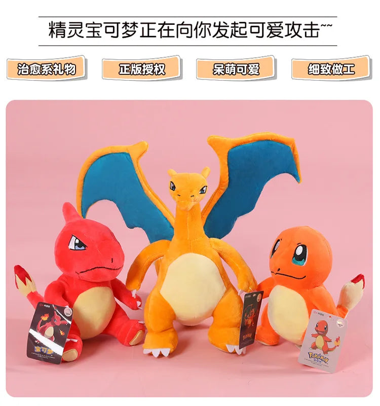 POKEMON-juguete de peluche Original Gengar Pikachu Kawaii Charizard, muñeco de peluche auténtico, juguetes Piplup de dibujos animados suaves y bonitos para regalo de niños