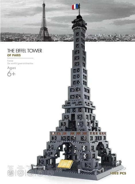 MOC arquitectura de fama mundial Edificio casa de ópera bloques de construcción Villa Savoye puente torre juguete niños cumpleaños regalo de Navidad