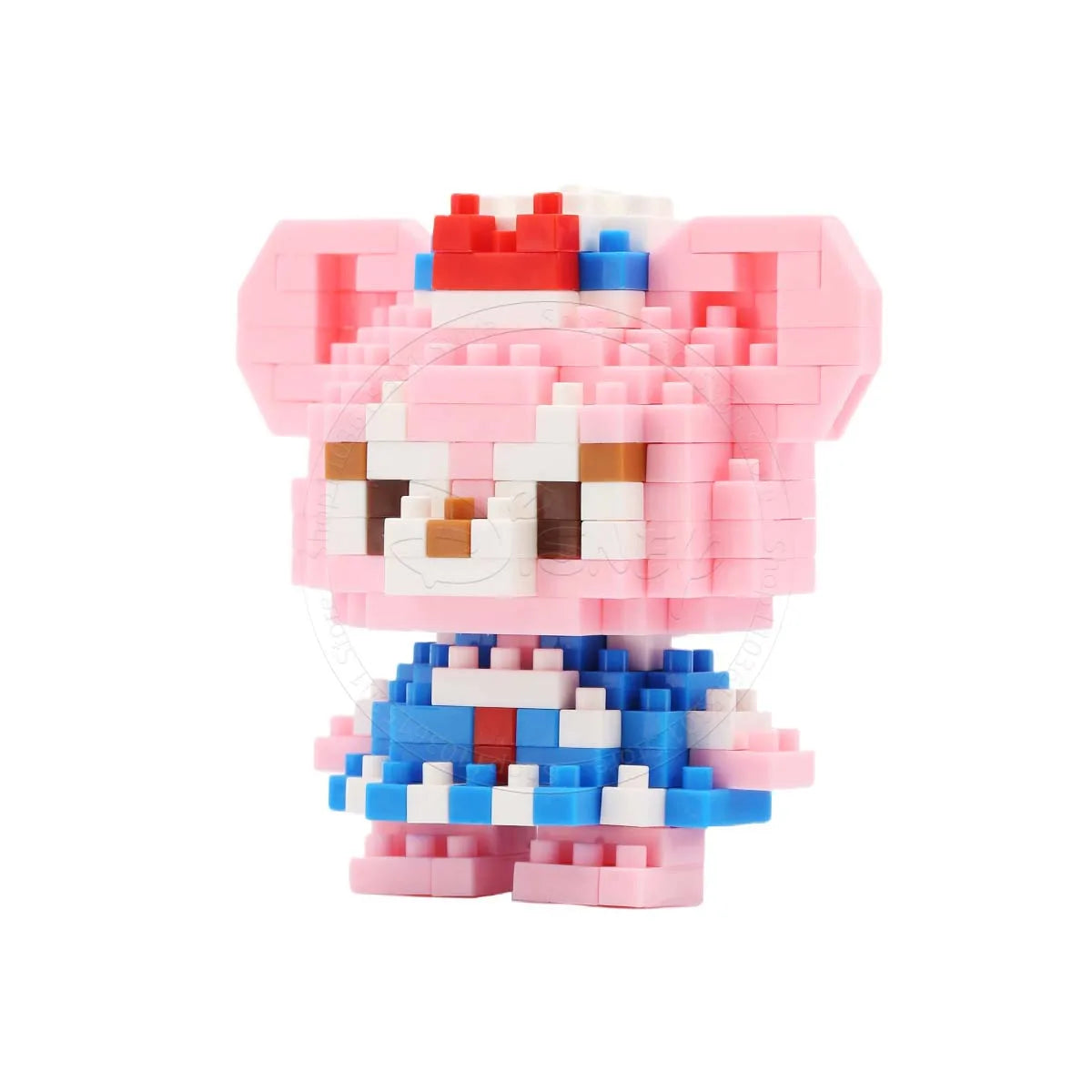 Stitch Disney princesa Elsa LinaBell bloques de construcción Mickey Mouse pato Mini figuras de acción bloques montar juguetes ladrillo niños regalos