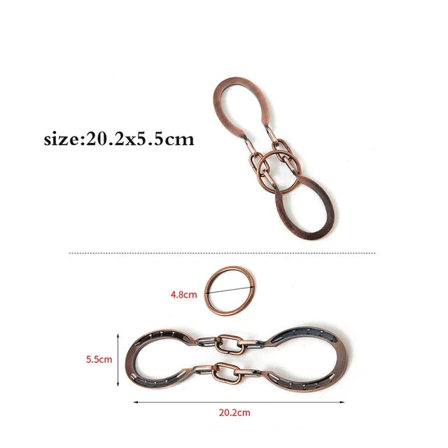 Rompecabezas de Metal IQ clásico para niños y adultos, rompecabezas mágico desconcertante, juego de rompecabezas con cordón, desbloqueo, juguete novedoso, 1 ud.