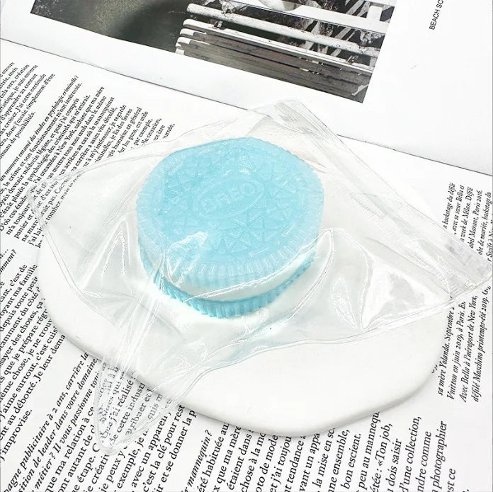 Galletas blandas de silicona hechas a mano, juguete antiestrés de rebote lento, alivio del estrés, pellizco, descompresión, juguete para apretar para niños, regalos de vacaciones