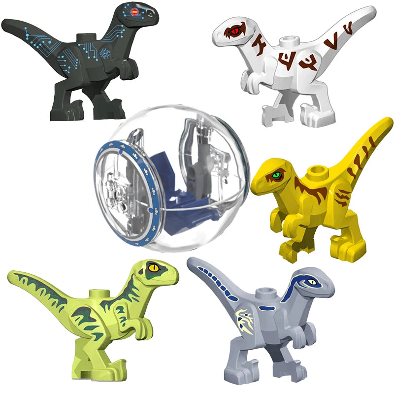 Nido de dinosaurio Jurásico para bebé, colección de juguetes de bloques de construcción, regalo de recuerdo, cumpleaños, Jurassic Rex Raptor