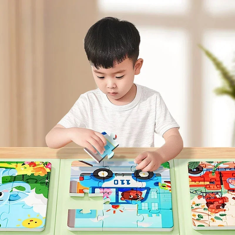 Rompecabezas magnético para niños de 3 a 6 años, juguetes educativos para bebés, juguetes educativos para edades tempranas DIY