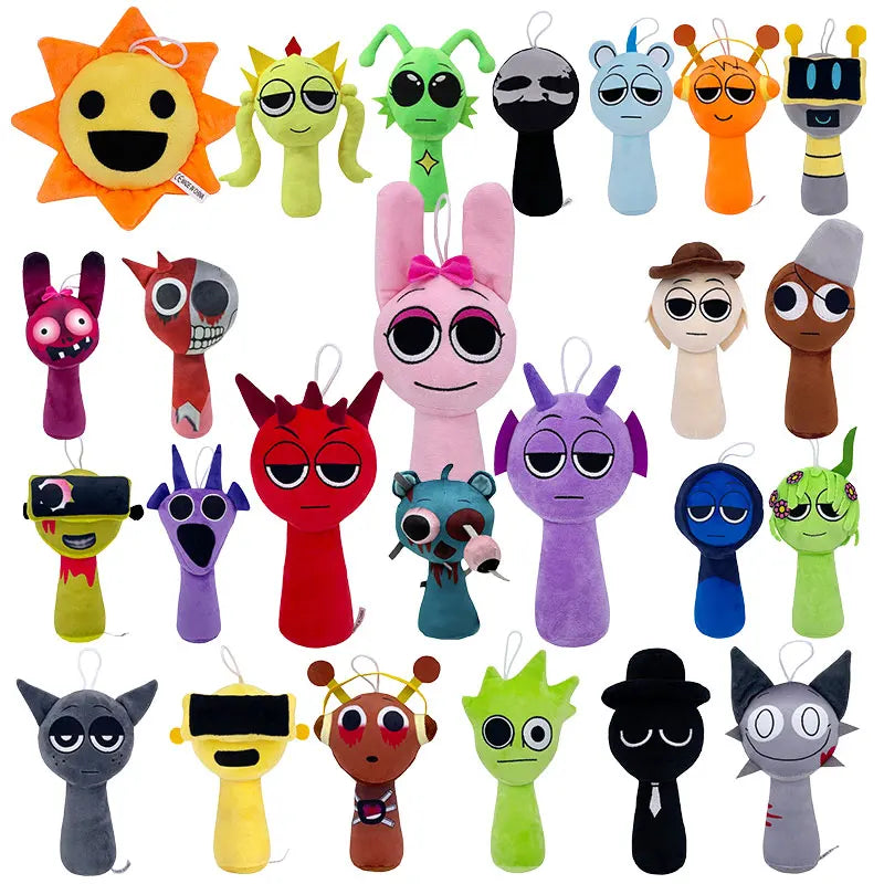 Sprunki muñecos de peluche de juguete Spronki Mr Sun Tree Raddy Pinki Clukr Funbot muñecos de peluche colección familiar juguetes regalar como regalos de Navidad