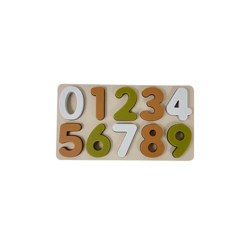 Rompecabezas Abc educativo de silicona, estuche superior y letras más inferiores para regalos, invitados de cumpleaños para niños, niñas, niños en edad preescolar