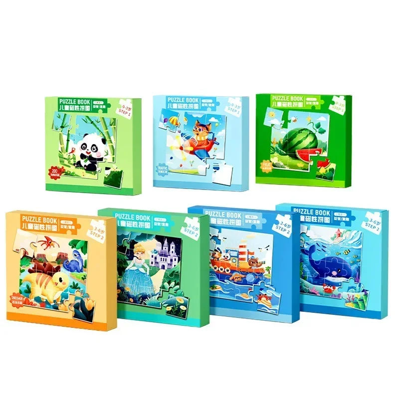 Rompecabezas magnético para niños de 3 a 6 años, juguetes educativos para bebés, juguetes educativos para edades tempranas DIY