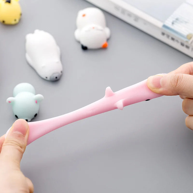 50-5 uds Mochi Squishies Kawaii Anima juguetes blandos para niños pelota antiestrés para apretar favores de fiesta juguetes para aliviar el estrés para cumpleaños