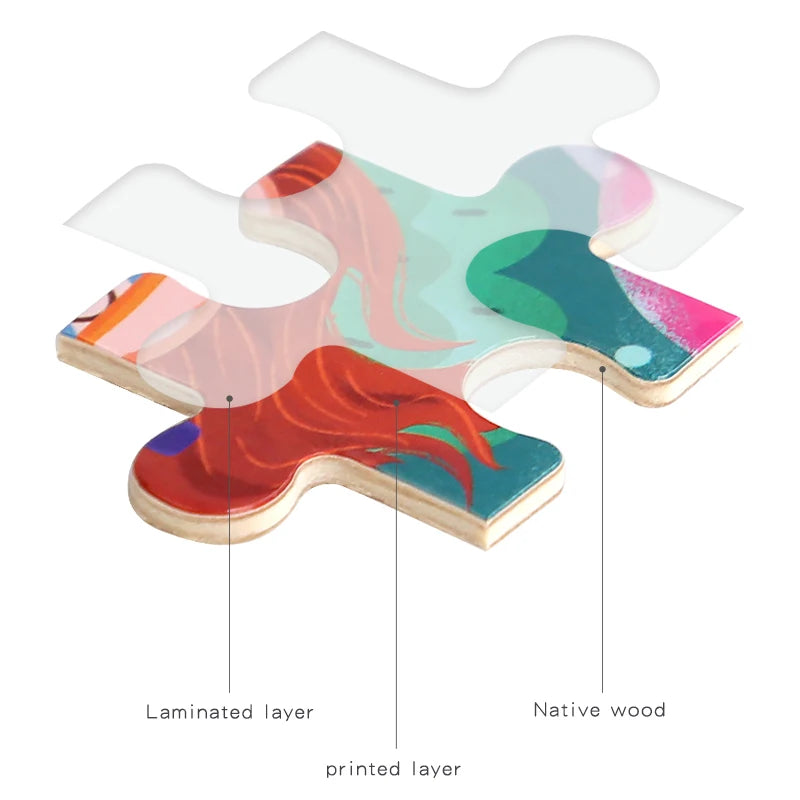 Rompecabezas de madera de 60 uds., rompecabezas 3D de colores, personajes de dibujos animados, animales, aprendizaje educativo temprano, pensamiento lógico, rompecabezas de enfoque, juguetes de regalo