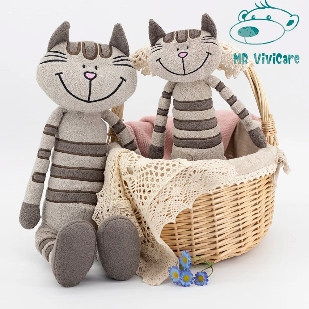 MR ViviCare-juguete de peluche de gato, simulación pequeña y suave, juguetes de animales de peluche para niños, accesorios bonitos para fotos, cumpleaños para niñas